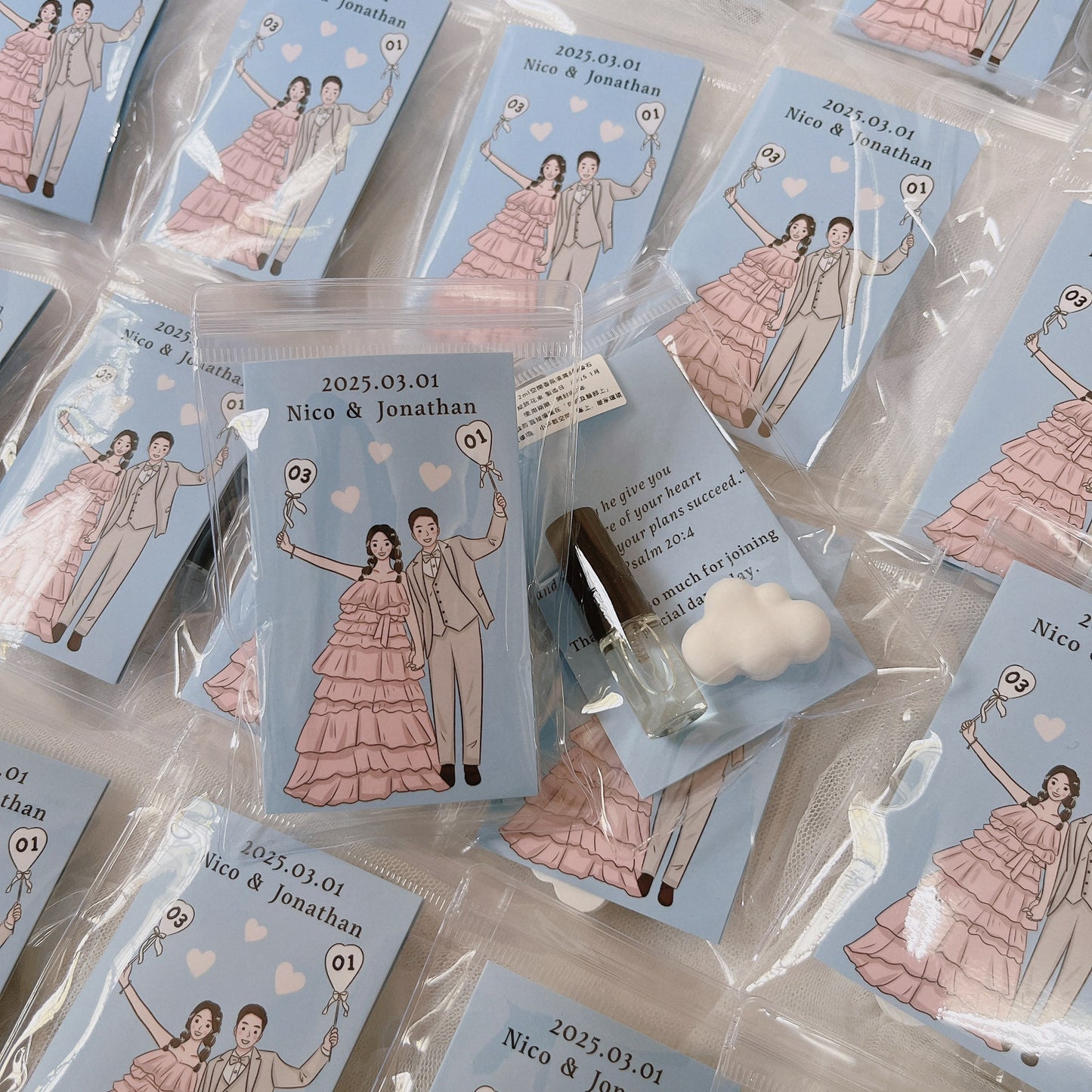 2ml空間香氛噴霧 愛心 雲朵 擴香石 婚禮小物 應援禮 企業禮物 客製似顏繪 LOGO印刷 派對