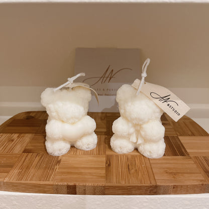 造型香氛蠟燭 花紋熊熊 愛心 蝴蝶結 香氛蠟燭 生日禮物 禮盒情侶