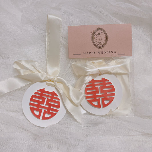 囍字 擴香石 彩繪掛飾 婚禮小物